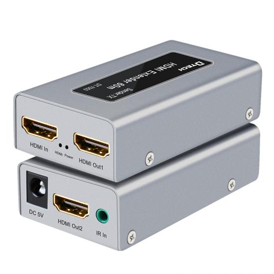 DTECH 1080P @ 60HZ 4K 3D 60m cat5 cat6 LAN ir rj45 to HDMI extender over Ethernet