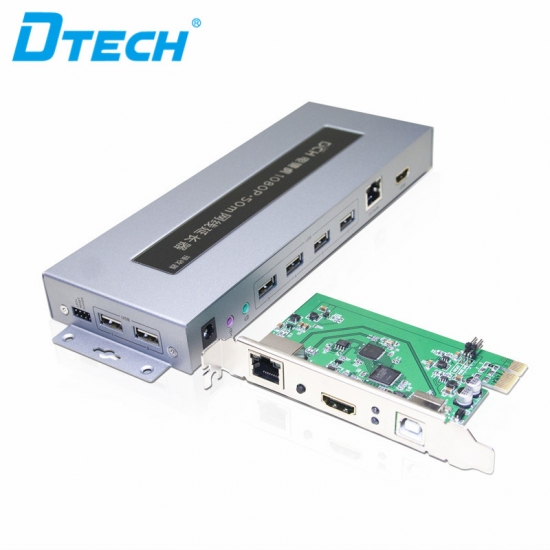 DTECH 2.5K HDMI USB KVM Extender 100m