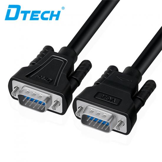 DTECH black male to male 15pin 3 + 6 1m 1.5m 3m 5m 10m VGA cable for computer projector psp HDTV