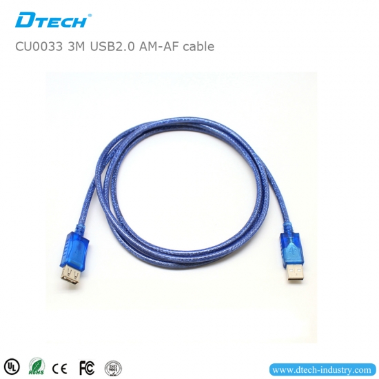 DTECH CU0033 3M USB2.0  AM-AF cable