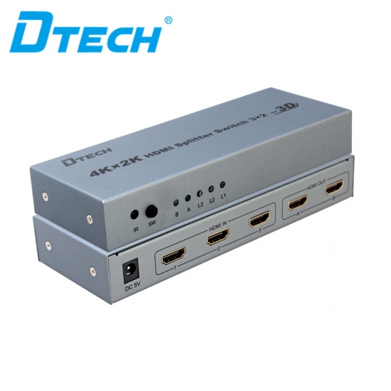 DTECH DT-7432 4K HDMI splitter switch 3 to 2