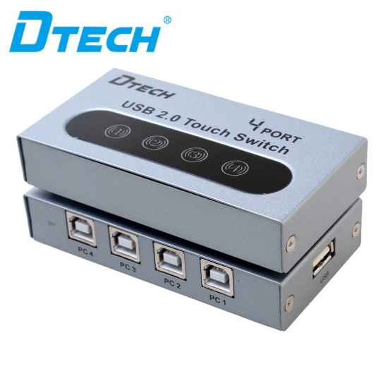 DTECH DT-8341 USB manual sharing printing switcher 4 ports