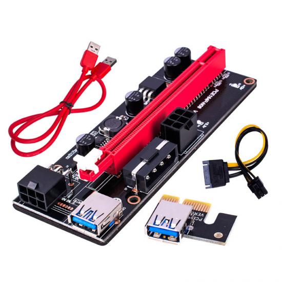DTECH Express Adapter USB 3.0 pcie VER009S PCI-E 1X to 16X 009 Card Power gpu pci riser 009s Extender Cable