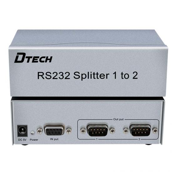 DTECH high quality hot selling 1×2 1 input 2 output 2 port rs232 splitter